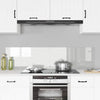 Vidaxl keuken achterwand 2 pcs doorzichtig 80 x 40 cm gehard glas