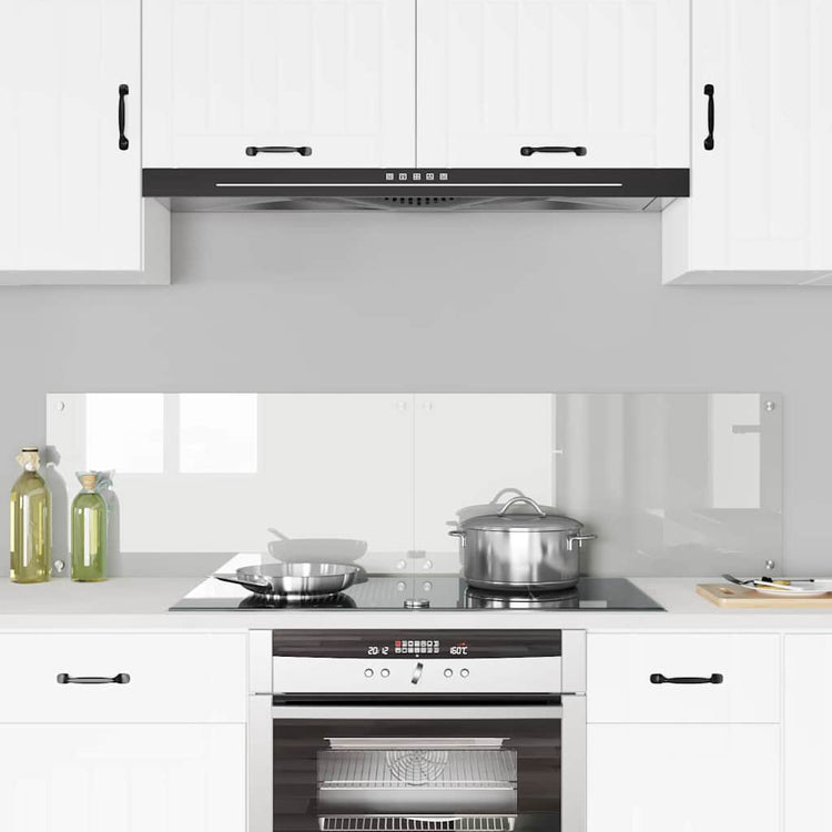 Vidaxl keukenachterwand 2 st transparant 80 x 40 cm gehard glas