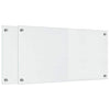 Vidaxl keuken achterwand 2 pcs doorzichtig 80 x 40 cm gehard glas