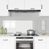 Vidaxl keuken achterwand 2 pcs doorzichtig 80 x 50 cm gehard glas