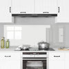 Vidaxl keuken achterwand 2 pcs doorzichtig 80 x 60 cm gehard glas