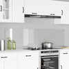 Vidaxl keuken achterwand 2 pcs doorzichtig 90 x 50 cm gehard glas