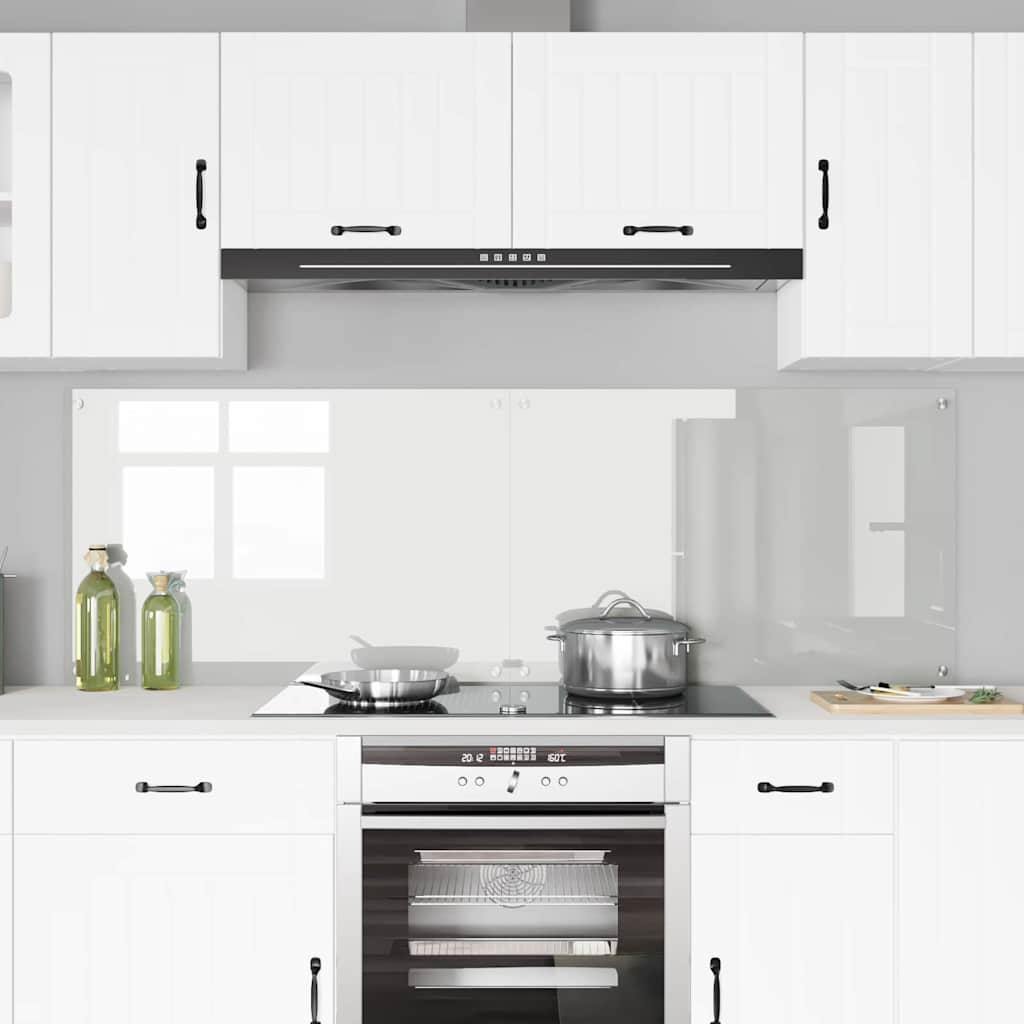 Vidaxl keuken achterwand 2 pcs doorzichtig 90 x 60 cm gehard glas
