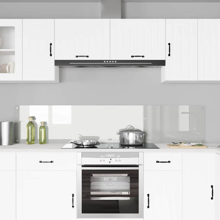 Vidaxl keukenachterwand 2 st transparant 100 x 40 cm gehard glas