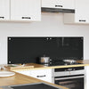 Vidaxl keuken achterwand 2 pcs zwart 70 x 40 cm gehard glas