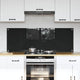 Vidaxl keukenachterwand 2 st zwart 70 x 50 cm gehard glas