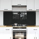 Vidaxl keukenachterwand 2 st zwart 70 x 60 cm gehard glas