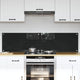 Vidaxl keukenachterwand 2 st zwart 80 x 40 cm gehard glas