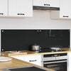 Vidaxl keuken achterwand 2 pcs zwart 80 x 40 cm gehard glas