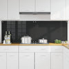 Vidaxl keuken achterwand 2 pcs zwart 90 x 60 cm gehard glas