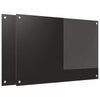 Vidaxl keuken achterwand 2 pcs zwart 90 x 60 cm gehard glas
