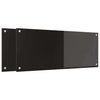 Vidaxl keuken achterwand 2 pcs zwart 100 x 40 cm gehard glas