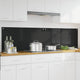 Vidaxl keukenachterwand 2 st zwart 100 x 50 cm gehard glas