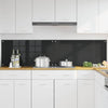 Vidaxl keuken achterwand 2 pcs zwart 100 x 50 cm gehard glas