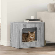 Vidaxl kattenhuis grijs sonoma 51 x 30 x 42,5 cm bewerkt hout - afbeelding 1