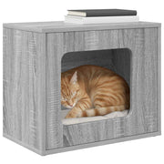 Vidaxl kattenhuis grijs sonoma 51 x 30 x 42,5 cm bewerkt hout - afbeelding 3