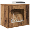 Vidaxl kattenhuis oudhout 51 x 30 x 42,5 cm bewerkt hout
