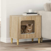 Vidaxl kattenhuis sonoma 51 x 30 x 52 cm bewerkt hout - afbeelding 1
