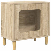 Vidaxl kattenhuis sonoma 51 x 30 x 52 cm bewerkt hout - afbeelding 2