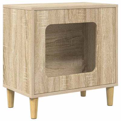 Vidaxl kattenhuis sonoma eiken 51 x 30 x 52 cm bewerkt hout