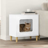 Vidaxl kattenhuis glanzend wit 51 x 30 x 52 cm bewerkt hout