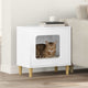 Vidaxl kattenhuis glanzend wit 51 x 30 x 52 cm bewerkt hout