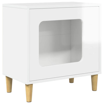 Vidaxl kattenhuis hoogglans wit 51 x 30 x 52 cm bewerkt hout