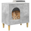 Vidaxl kattenhuis beton 51 x 30 x 52 cm bewerkt hout