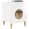 Vidaxl kattenhuis glanzend wit 42,5 x 40 x 53 cm bewerkt hout