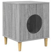 Vidaxl kattenhuis grijs sonoma 42,5 x 40 x 53 cm bewerkt hout - afbeelding 2