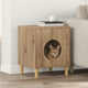 Vidaxl kattenhuis artisanaal eiken 42,5 x 40 x 53 cm bewerkt hout