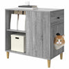 Vidaxl kattenhuis grijs sonoma 72 x 42,5 x 70 cm bewerkt hout