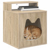 Vidaxl kattenhuis sonoma 42,5 x 40 x 53,5 cm bewerkt hout