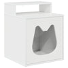 Vidaxl kattenhuis glanzend wit 42,5 x 40 x 53,5 cm bewerkt hout