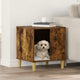 Vidaxl hondenhuis gerookt eiken 44 x 42 x 49 cm bewerkt hout