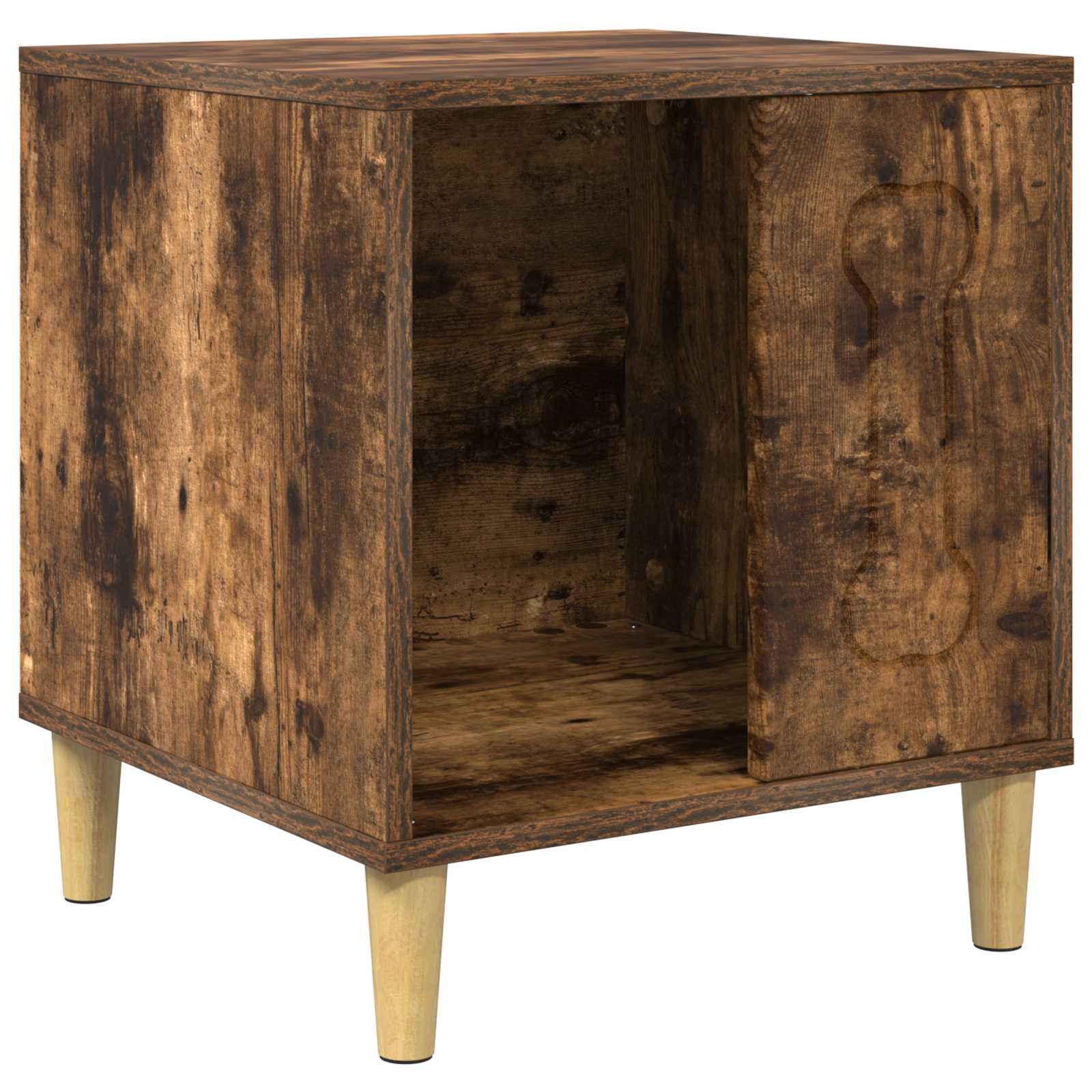 Vidaxl hondenhuis gerookt eiken 44 x 42 x 49 cm bewerkt hout