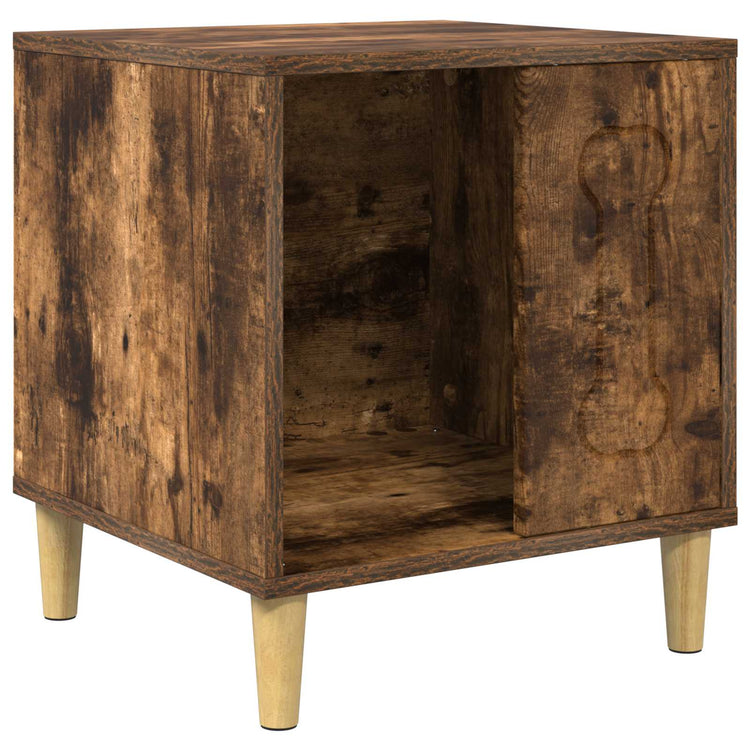 Vidaxl hondenhuis gerookt eiken 44 x 42 x 49 cm bewerkt hout