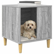 Vidaxl hondenhuis grijs sonoma 44 x 42 x 49 cm bewerkt hout - afbeelding 3