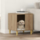 Vidaxl hondenhuis artisanaal eiken 44 x 42 x 49 cm bewerkt hout