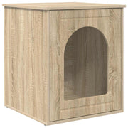 Vidaxl kattenhuis sonoma 53 x 52 x 62 cm bewerkt hout - afbeelding 2