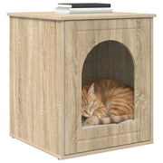 Vidaxl kattenhuis sonoma 53 x 52 x 62 cm bewerkt hout - afbeelding 3