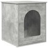 Vidaxl kattenhuis beton 53 x 52 x 62 cm bewerkt hout
