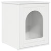 Vidaxl kattenhuis glanzend wit 53 x 52 x 62 cm bewerkt hout