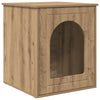 Vidaxl kattenhuis ambachtelijk eiken 53 x 52 x 62 cm bewerkt hout