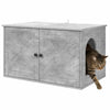 Vidaxl kattenhuis beton 85 x 55 x 50 cm bewerkt hout