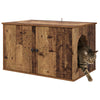 Vidaxl kattenhuis oudhout 85 x 55 x 50 cm bewerkt hout