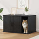 Vidaxl kattenhuis zwart 85 x 55 x 50,5 cm bewerkt hout