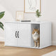 Vidaxl kattenhuis glanzend wit 85 x 55 x 50,5 cm bewerkt hout