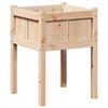 Vidaxl tuin bloempot natuur 50 x 50 x 70 cm massief grenenhout
