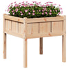 Vidaxl tuin bloempot natuur 70 x 70 x 70 cm massief grenenhout